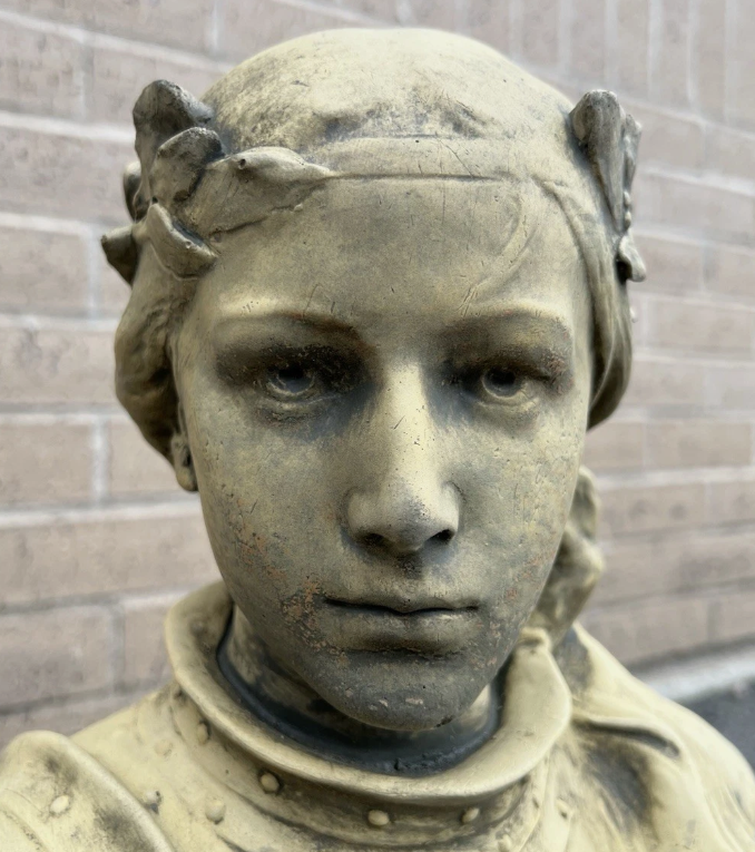 Joan of Arc Sandstone Bust
