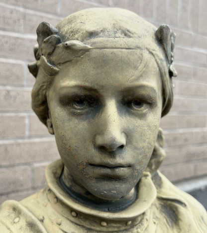 Joan of Arc Sandstone Bust