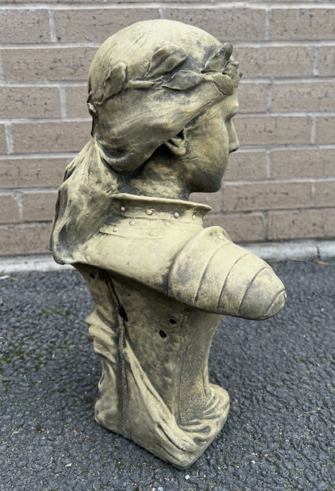 Joan of Arc Sandstone Bust