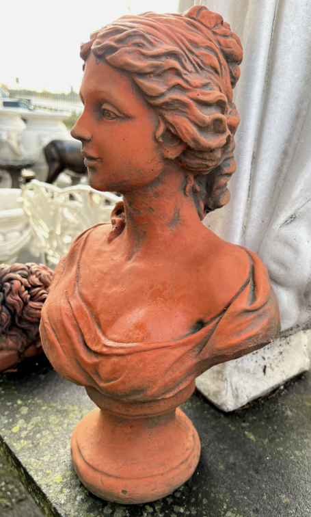 Diana Terracotta Stone Bust