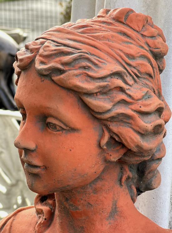 Diana Terracotta Stone Bust