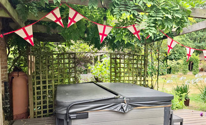 England Flag Bunting | St George's Cross | Handmade 100% Cotton | 4m