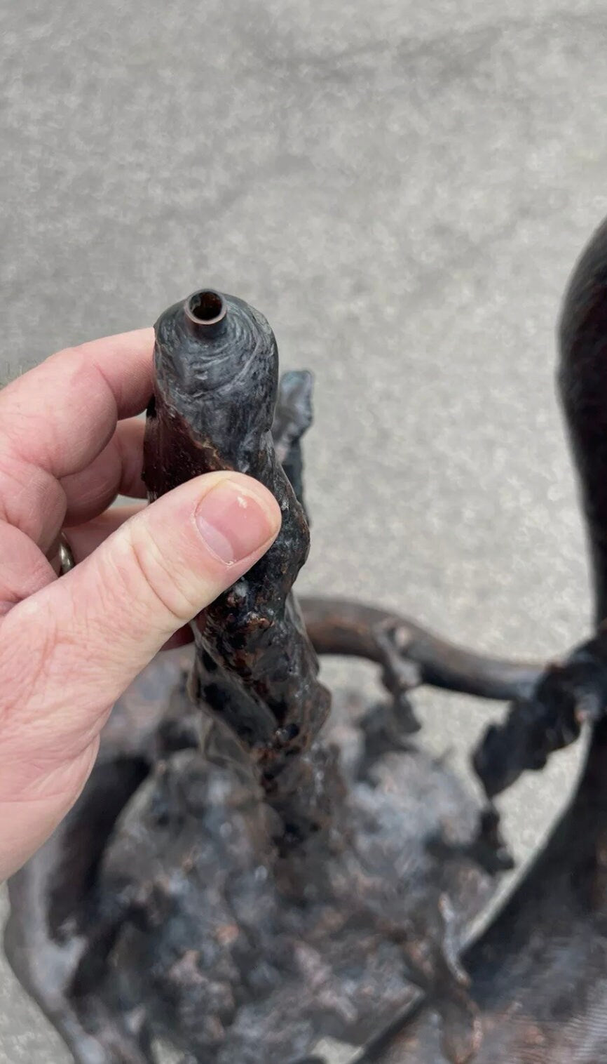 Bronze Swimming Otters Fountain Feature | Lost Wax Cast | Garden Water Sculpture