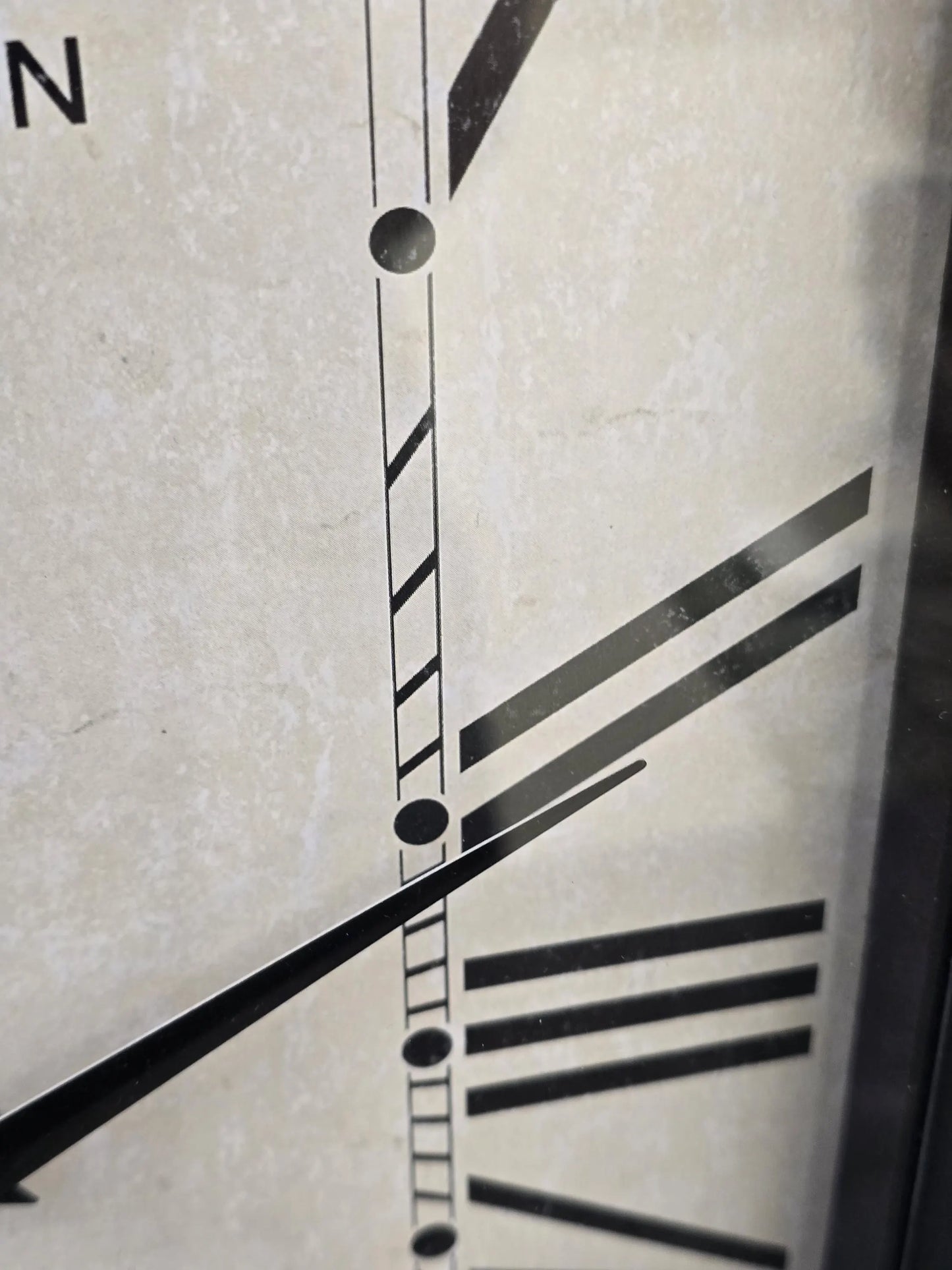 Rectangular Wall Clock | White Face | Roman Numerals | Visible Cogs