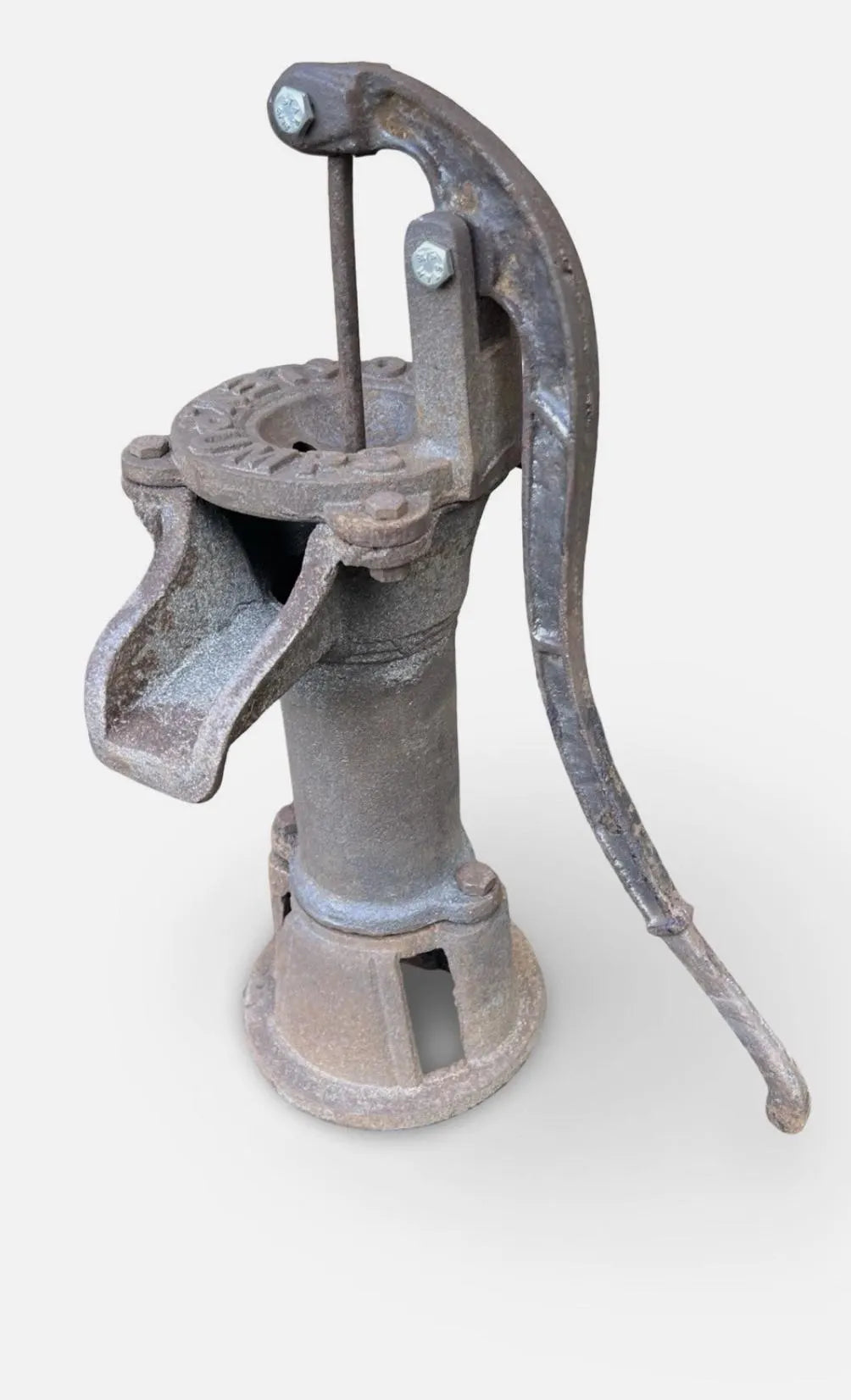 Grey Rusty Water Pump with Blockley Inscription
