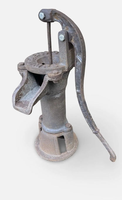 Grey Rusty Water Pump with Blockley Inscription