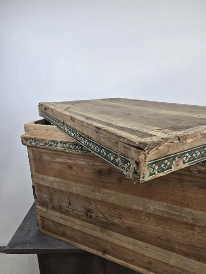 Vintage Japanese wooden tea chests | Set of two