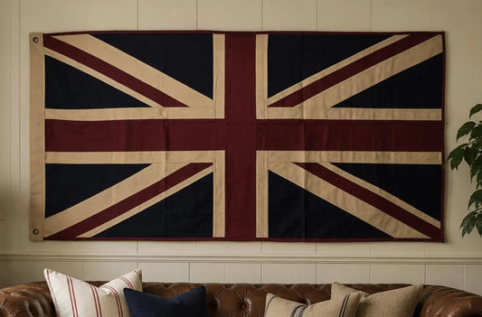 Large Union Jack Flag & Throw | Vintage Style