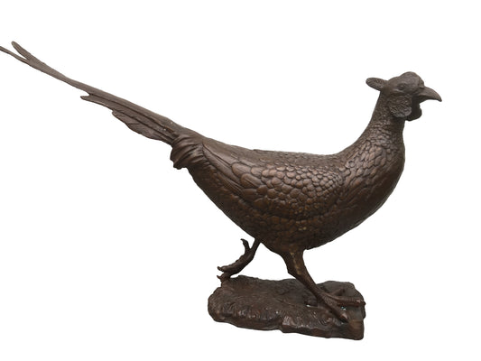 Bronze English Pheasant Sculpture - Lost Wax Method 70cm