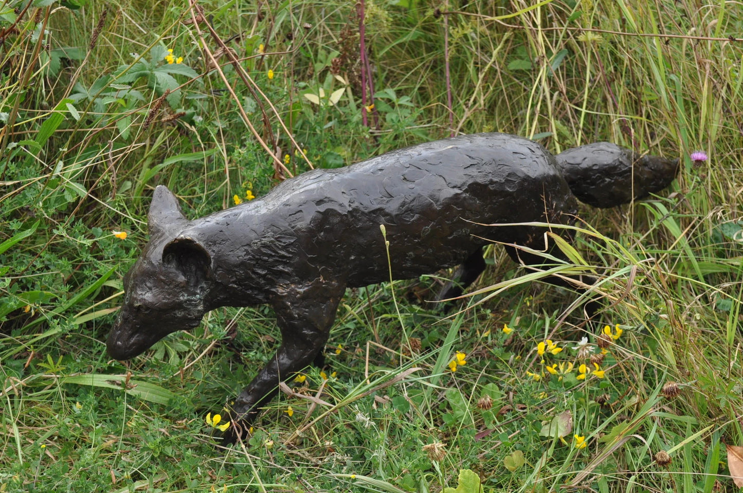 Bronze Walking Fox Sculpture | Lost Wax Cast | Elizabeth and Stevens Foundry