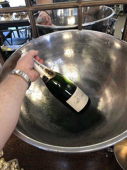 Large loop handle Wine & Champagne Cooler 10 bottles | Handcrafted Aluminium Wine Bath