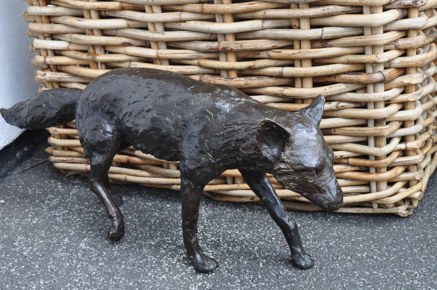 Bronze Walking Fox Sculpture | Lost Wax Cast | Elizabeth and Stevens Foundry