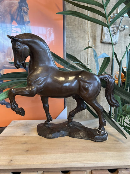 Bronze Lucky Horse Sculpture | Small | Lost Wax Cast | Indoor & Outdoor