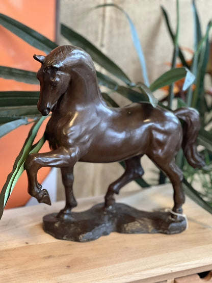 Bronze Lucky Horse Sculpture | Small | Lost Wax Cast | Indoor & Outdoor
