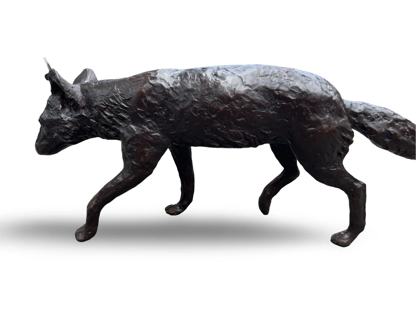 Bronze Walking Fox Sculpture | Lost Wax Cast | Elizabeth and Stevens Foundry