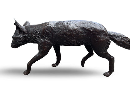 Bronze Walking Fox Sculpture | Lost Wax Cast | Elizabeth and Stevens Foundry