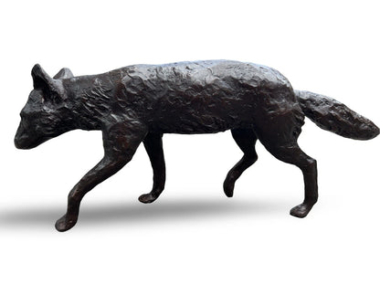 Bronze Walking Fox Sculpture | Lost Wax Cast | Elizabeth and Stevens Foundry