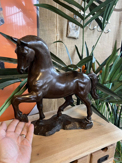 Bronze Lucky Horse Sculpture | Small | Lost Wax Cast | Indoor & Outdoor
